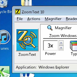 a screenshot of Zoom Text software