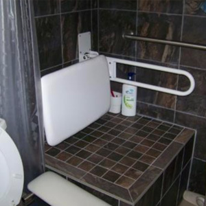 photo of Shower seat with accessible fixture